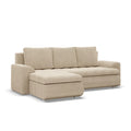 Latte Corner Sofa Bed